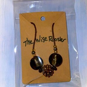 Brown bronze hemp necklace